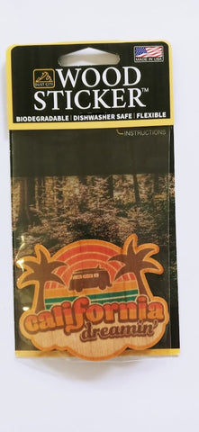 "California Dreamin'" Wood Sticker
