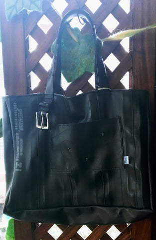Recycled Flat Tire Inner Tube Tote Bag