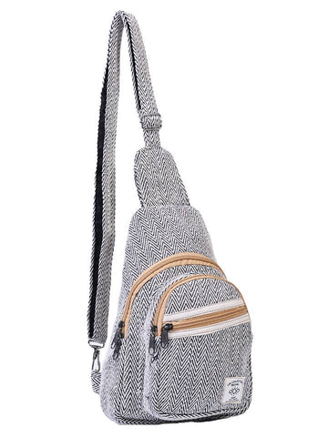 Hippie Boho Cotton Hemp Bohemian Sling Bag Backpack