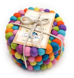 Shiny Happy Eco Coasters Set of 4
