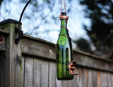 Glass Wine Bottle Bird Feeder