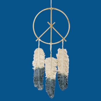 Handwoven Crystal Beaded Dream Catcher Wall Decor