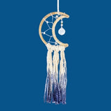 Handwoven Crystal Beaded Dream Catcher Wall Decor