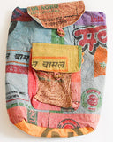 Recycled Rice Bag Back Pack