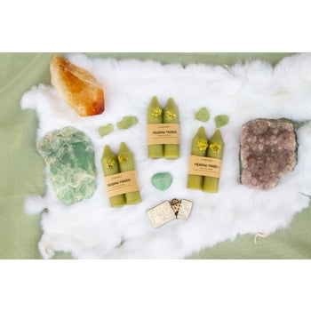'Meadow Maiden' Sweetgrass Eucalyptus Fennel Flower Ritual Altar Meditation Candles