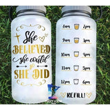 34 Ounce Funny Animal and Sayings Water Bottles Unicorn Cow Chicken