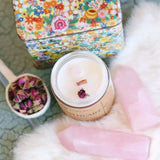 Warm Heart Soy Candle - Wooden Wick