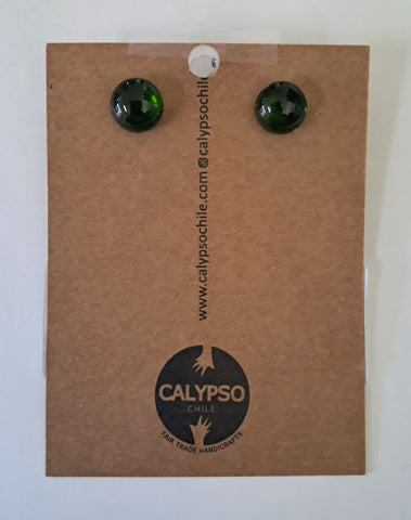 Glass Stud Earrings