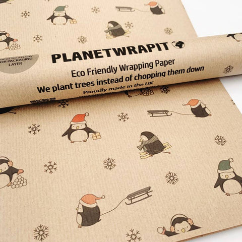 Penguin Eco Wrapping Paper