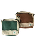 Hemp Cotton Hippie Boho Crossbody Messenger Bag-Multi Colored