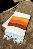 Sustainable Mexican Sarape Style Throw Blankets - Artisan Made in Mexico