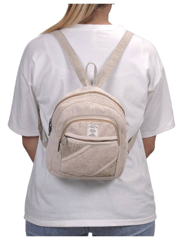 hippie mini backpack Mini Hippie Boho Hemp Cotton Patchwork Daypack Backpack – Livin' the Green Dream