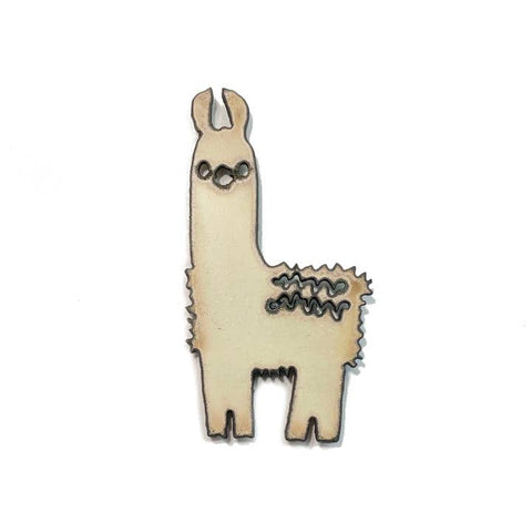 Llama Magnet Recycle Eco Friendly Garden Spring Rustic Metal