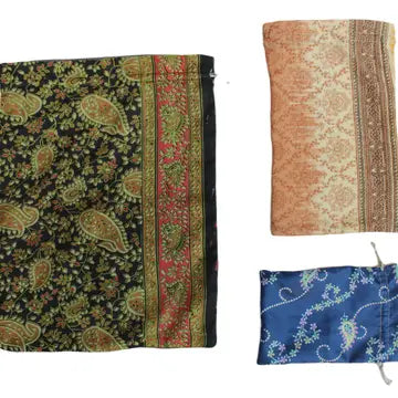Upcycled Sari Gift Bags- Small