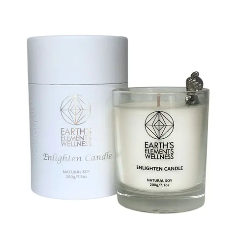 Crystal Candle- Enlighten White