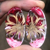 Magnolia Pod/Resin Earrings