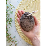 Multi-Purpose Natural Lava Pumice Stone with Cotton Hanging Loop