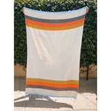 Sustainable Mexican Sarape Style Throw Blankets - Artisan Made in Mexico