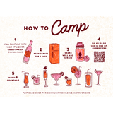 Base Camp Mixed Cocktails and Flavored Simple Syrup Infusions DIY Camping Cocktails