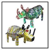Recycled Tin Can Rhino