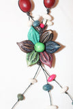 Adjustable Flower Necklace and Earrings