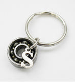 Recycled Roller Skate Bearing Key Chain