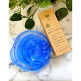 6-Pack of Multi Size Reusable Silicone Bowl Covers