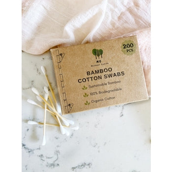 Sustainable Biodegradable Organic Bamboo Cotton Swabs