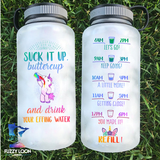 34 Ounce Funny Animal and Sayings Water Bottles Unicorn Cow Chicken
