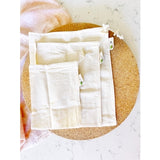 Sustainable Cotton Muslin Bulk Shopping Bags 3-Pack
