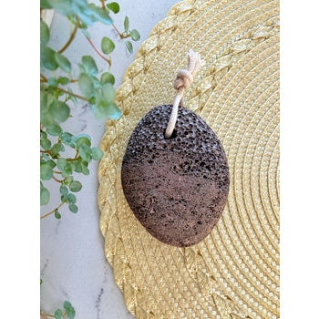 Multi-Purpose Natural Lava Pumice Stone with Cotton Hanging Loop