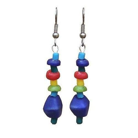 Global Mamas Rainbow Pebble Earrings